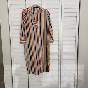 JCrew Striped Coverup